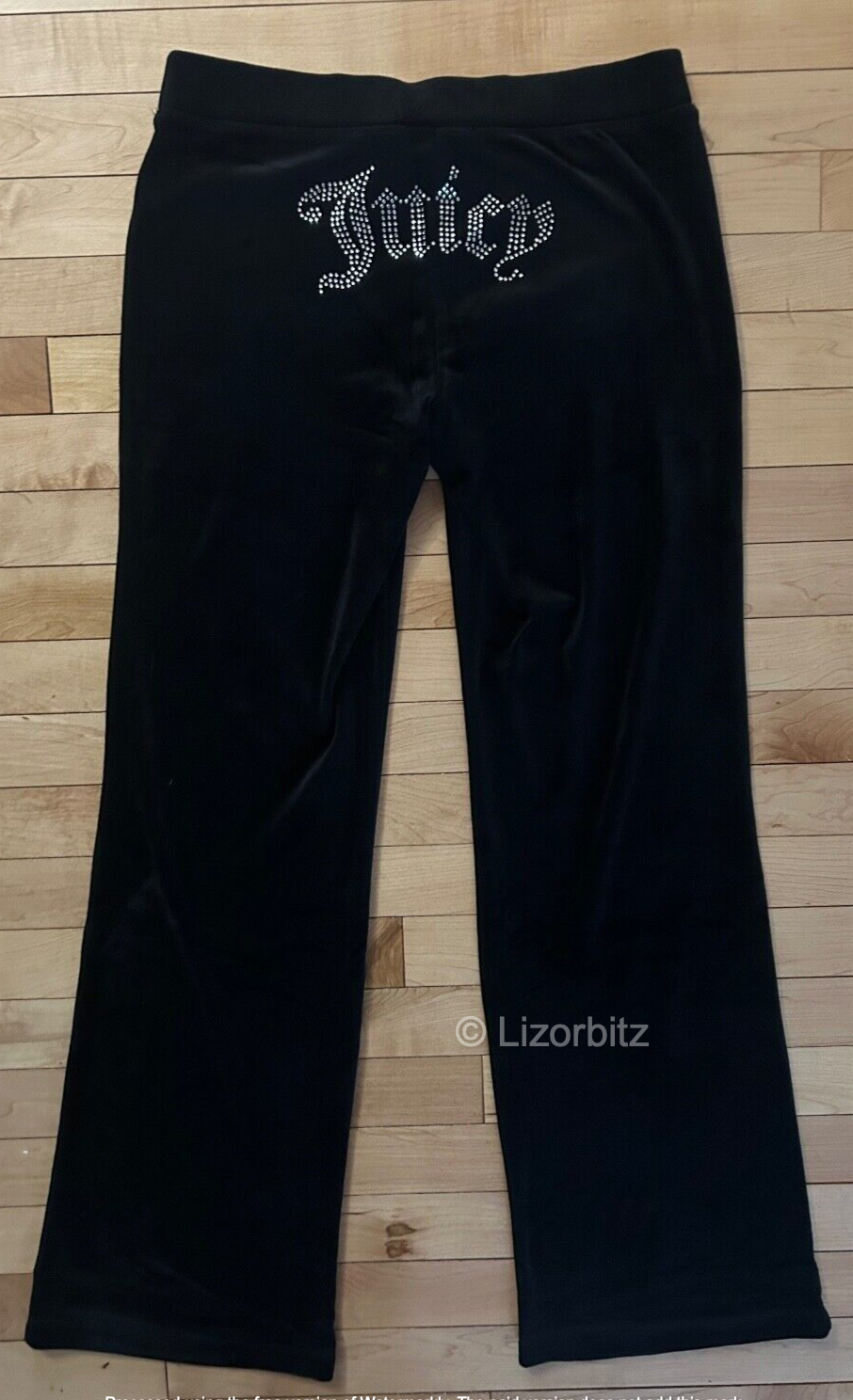 $199 NEW! NWT JUICY COUTURE Velour OG Bling Tracksuit Set Black Size S