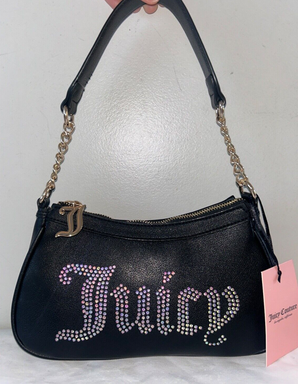 NEW! NWT JUICY COUTURE Obsession Shoulder Bag Black Liquorice