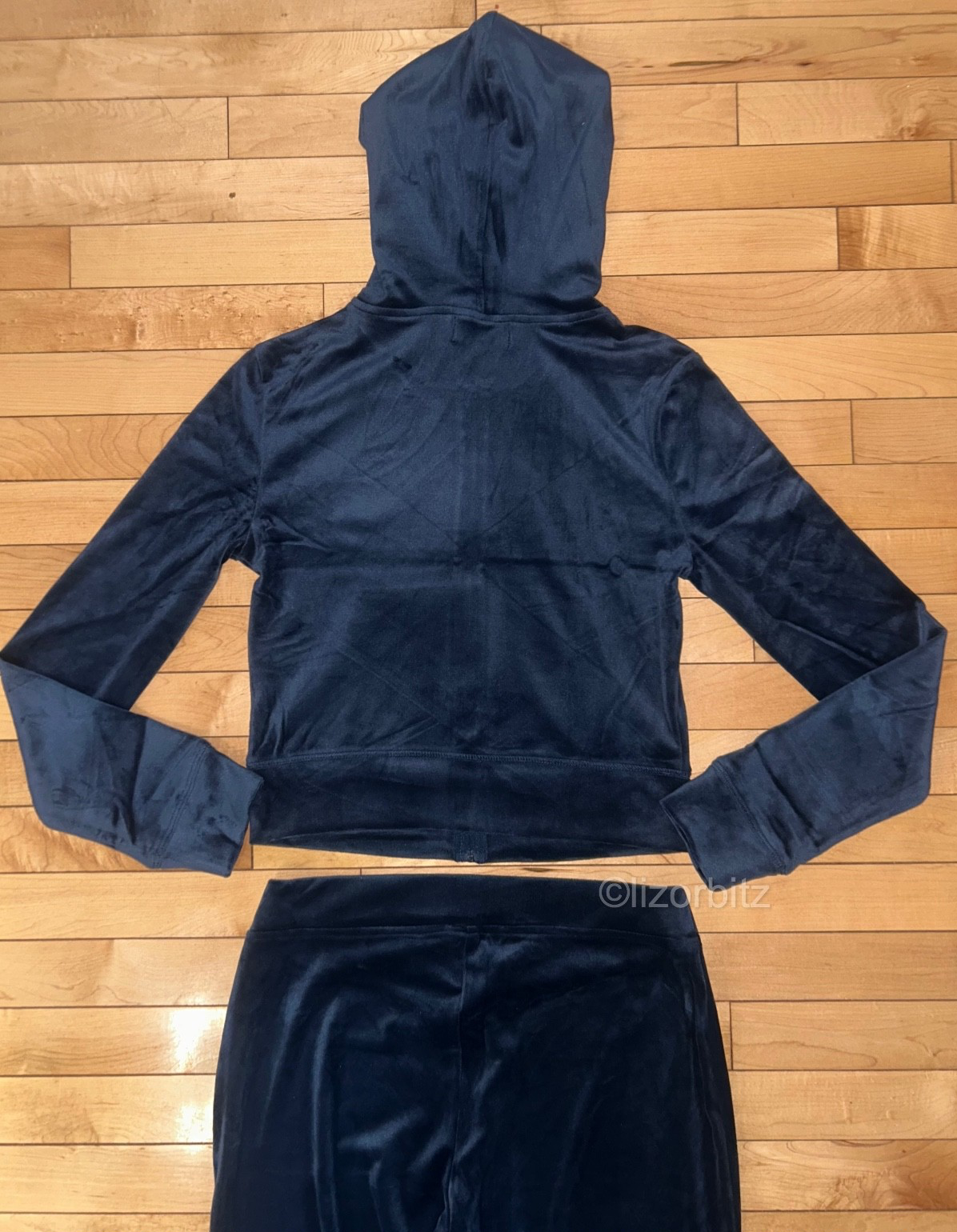 NEW! NWT JUICY COUTURE Velour OG Bling Tracksuit Set in Regal Blue Size S