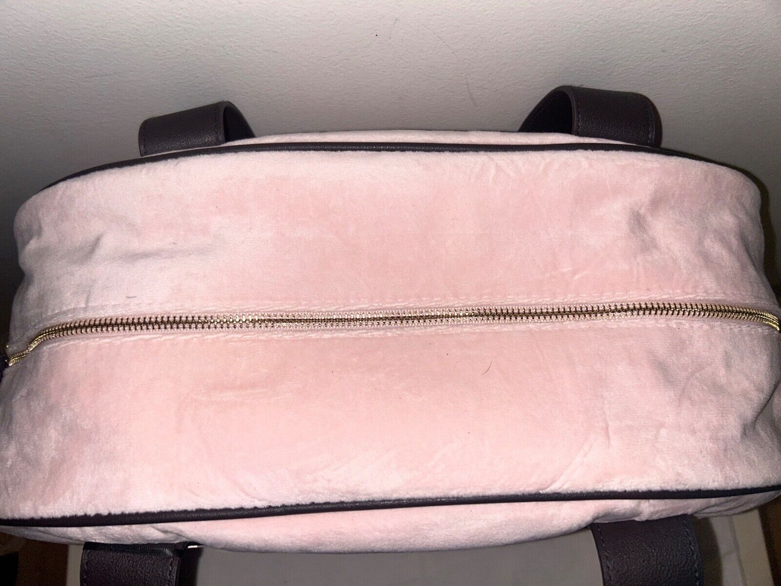 NEW! NWT JUICY COUTURE Heritage Velour Weekender Bag in Powder Blush Pink