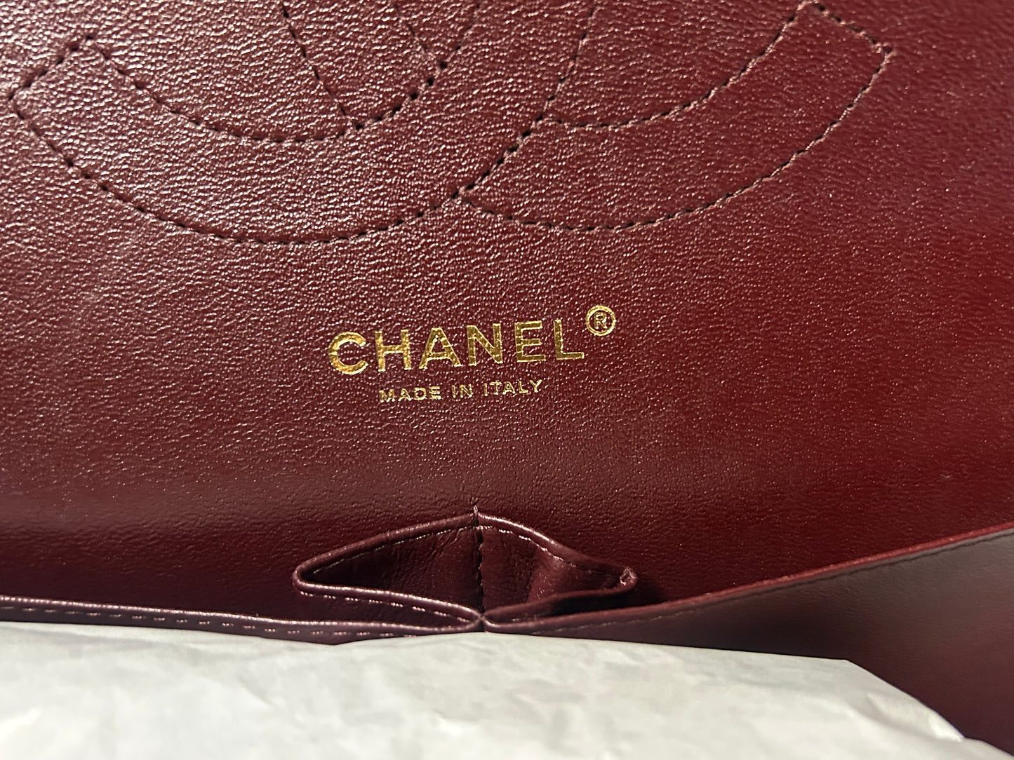 CHANEL Classic Jumbo Double Flap Quilted Caviar Leather Handbag Black/Gold