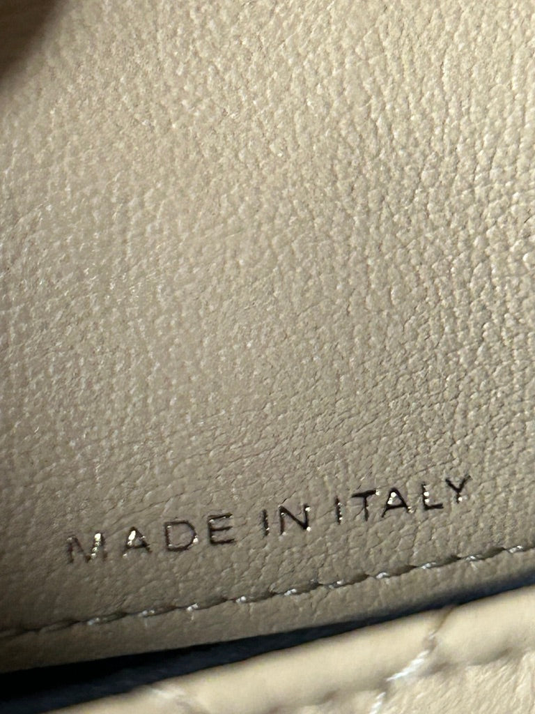 CHANEL Pearls Clutch with Chain Crossbody Quilted Calfskin Beige Clair