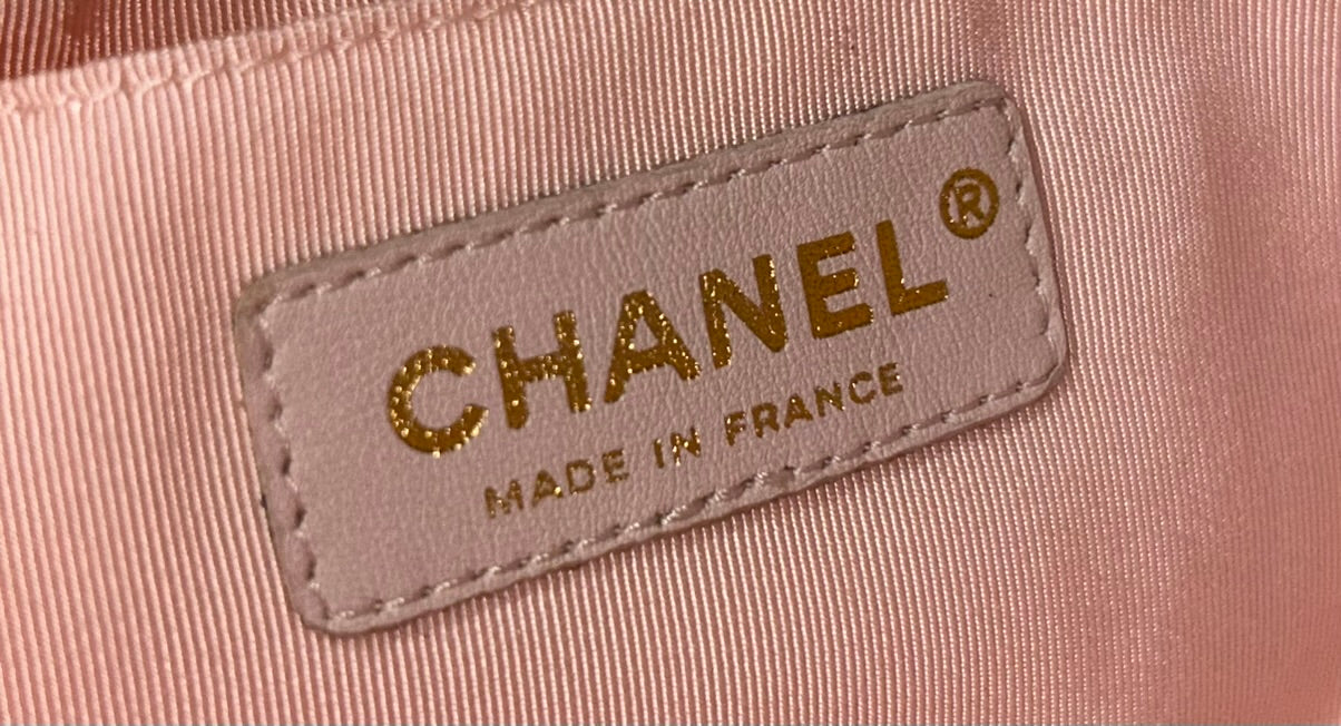CHANEL Medium Classic Quilted Tweed Single Flap Bag Light Pink / Gold Hardware
