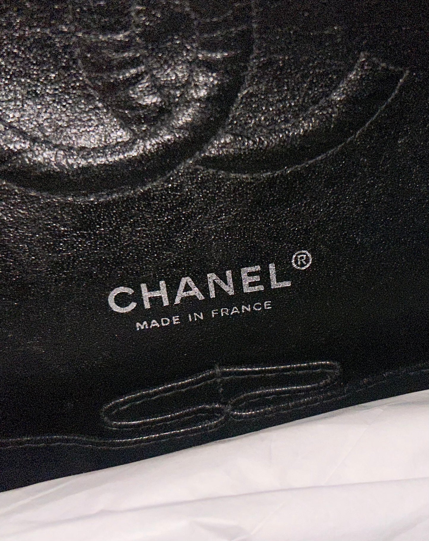 CHANEL Medium Classic Double Flap Caviar Quilted Handbag Black