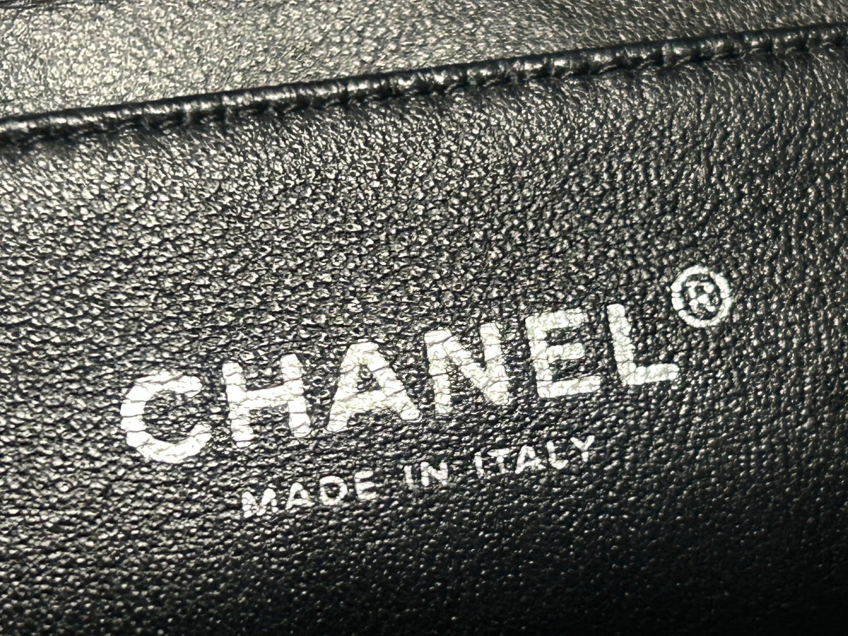 CHANEL Classic CC Quilted Flap Shoulder Bag Lambskin Leather Black