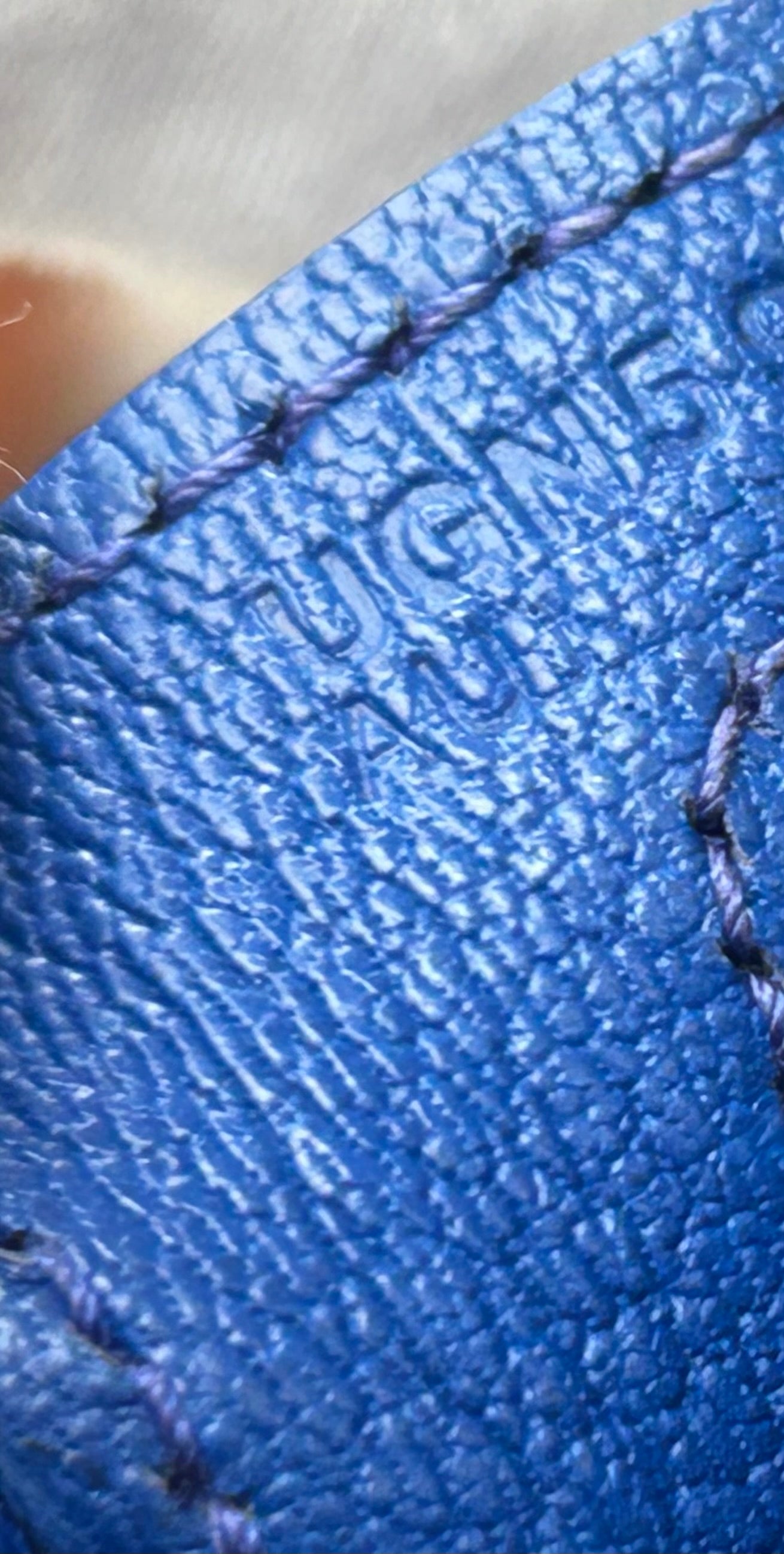 HERMÈS Kelly 28 Bleu Royal Togo Leather Palladium Hardware Handbag