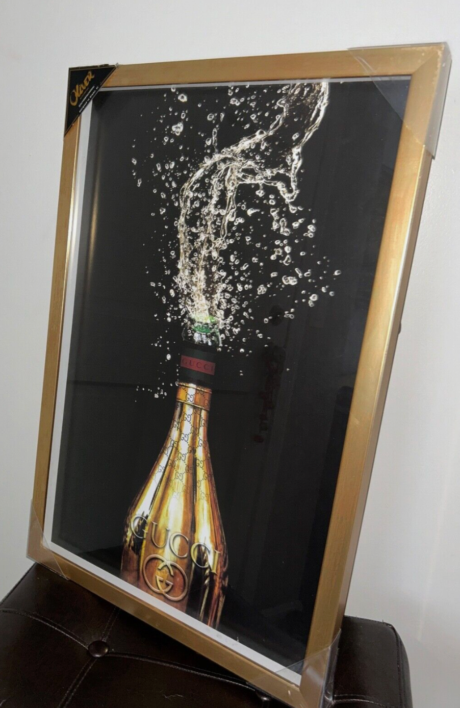 Oliver Gal x GUCCI Italian Champagne Gold Framed Wall Art 24" x 16"