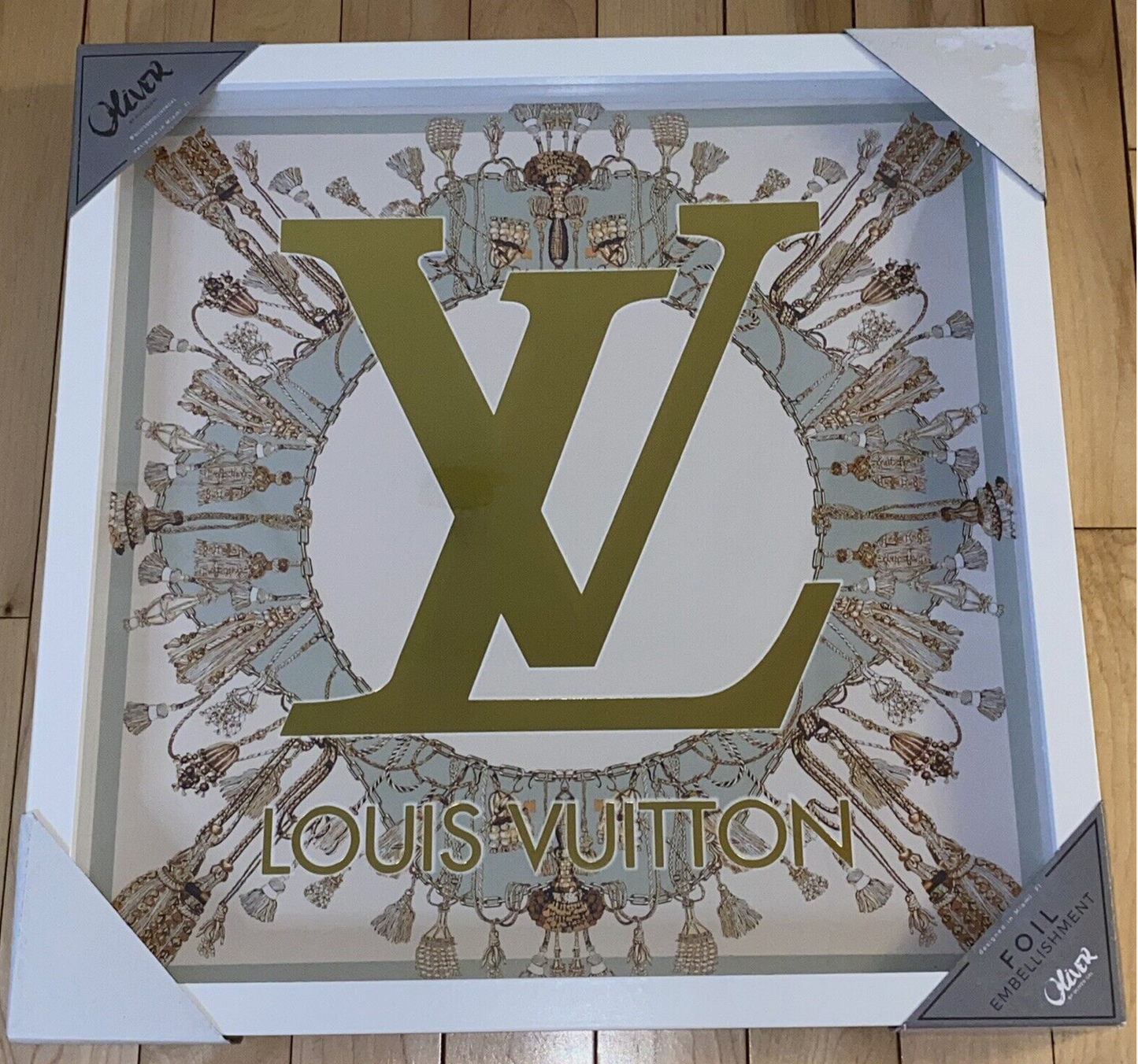 LOUIS VUITTON x Oliver Gal Framed Luxury Wall Art Decor 16" x 16"