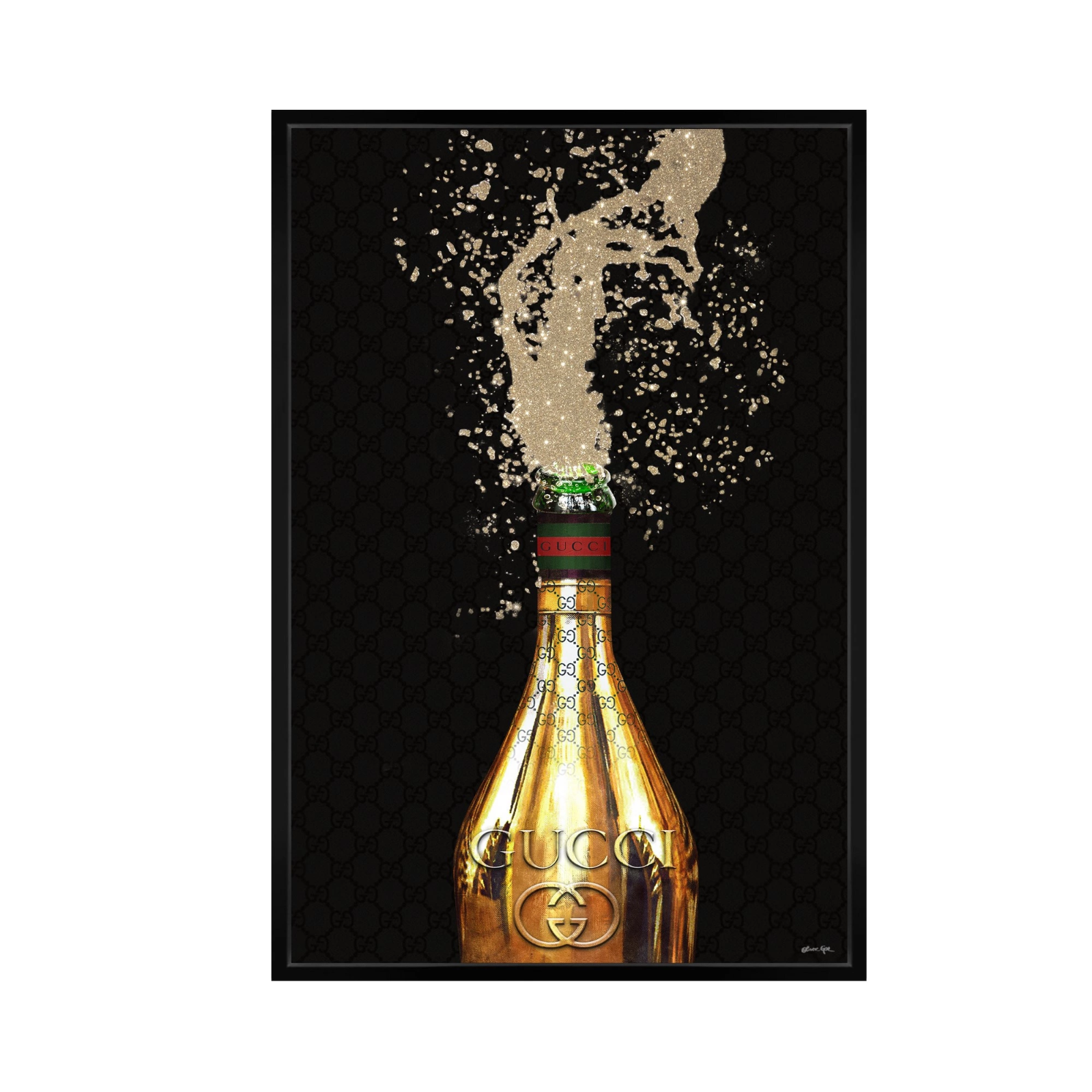 Oliver Gal 正規品　Tiffany GUCCI カクテルアート Oliver Gal x GUCCI Italian Champagne Gold Framed Wall Art 24